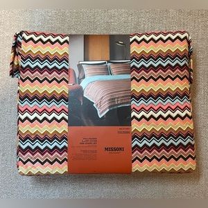 Missoni x Target Full/Queen Limited edition chevron Duvet & Sham set brand new